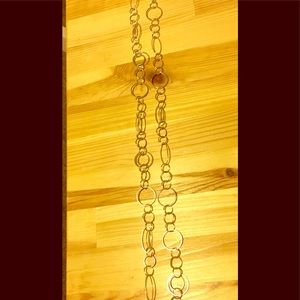 Silver long necklace